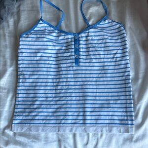 Wild Fable Blue and White Striped Tank Top